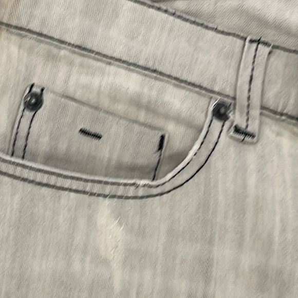 Vintage RVCA Low Rise Distressed Straight Leg Gray Washed Jeans-27 - Picture 3 of 9